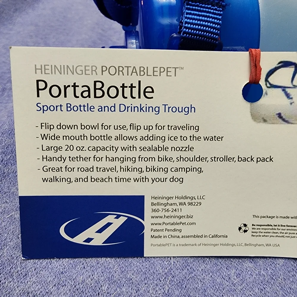 PortablePet PortaBottle Travel Sports Bottle